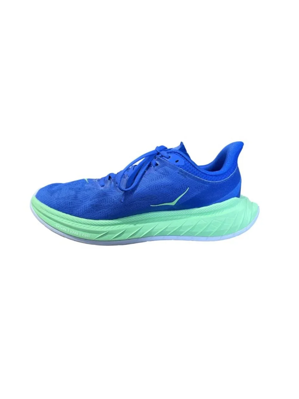 Hoka One One Carbon X 2 Mens Size 9 Running Shoes Dazzling Blue Green Sneakers